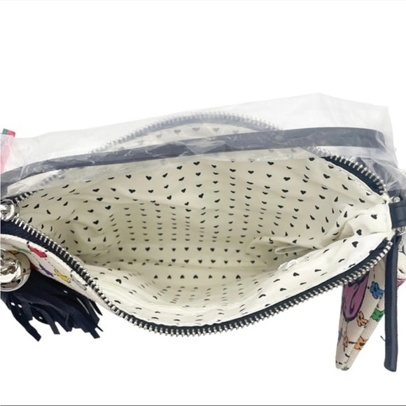 NWT Brighton Bag Holiday Love & Joy Crossbody Pouch Artsy Rainbow Hearts Purse - Picture 13 of 13